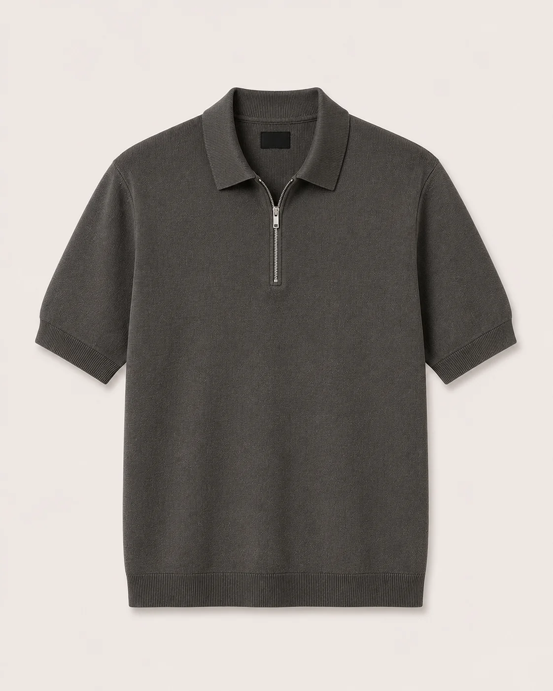 Quarter Zip Polo Shirt
